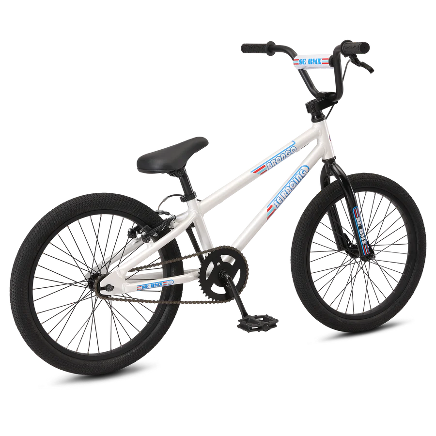 SE Bikes Bronco 20 Kids BMX Bike White